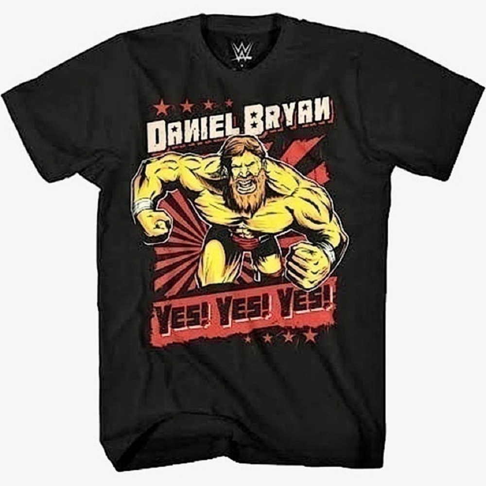 WWE Daniel Bryan Shirt - Yes, Yes, Yes Superstar Tee - Size XL Boys